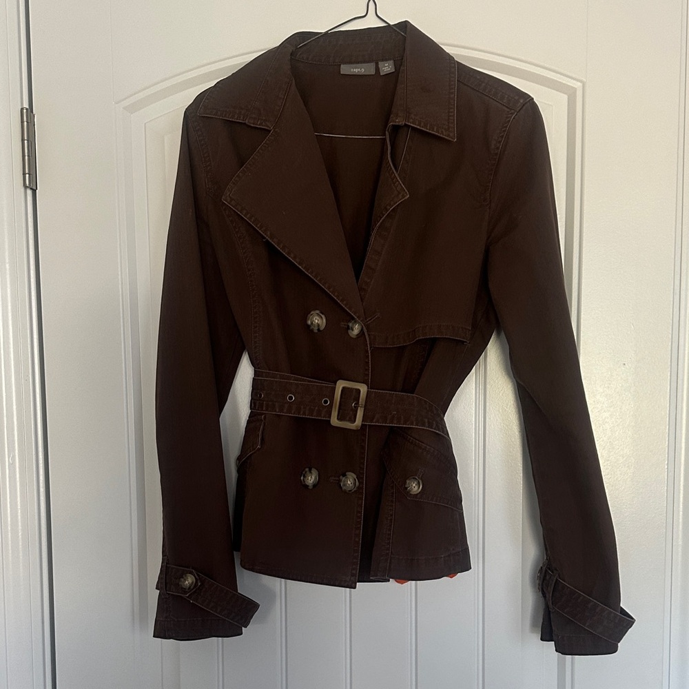 Apt. 9 Brown Double-Breasted P Coat